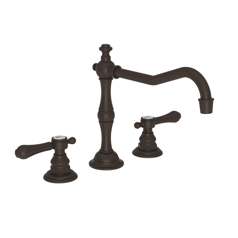 Chesterfield Double Handle Kitchen Faucet, Lever, Oil Rubbed Bronze