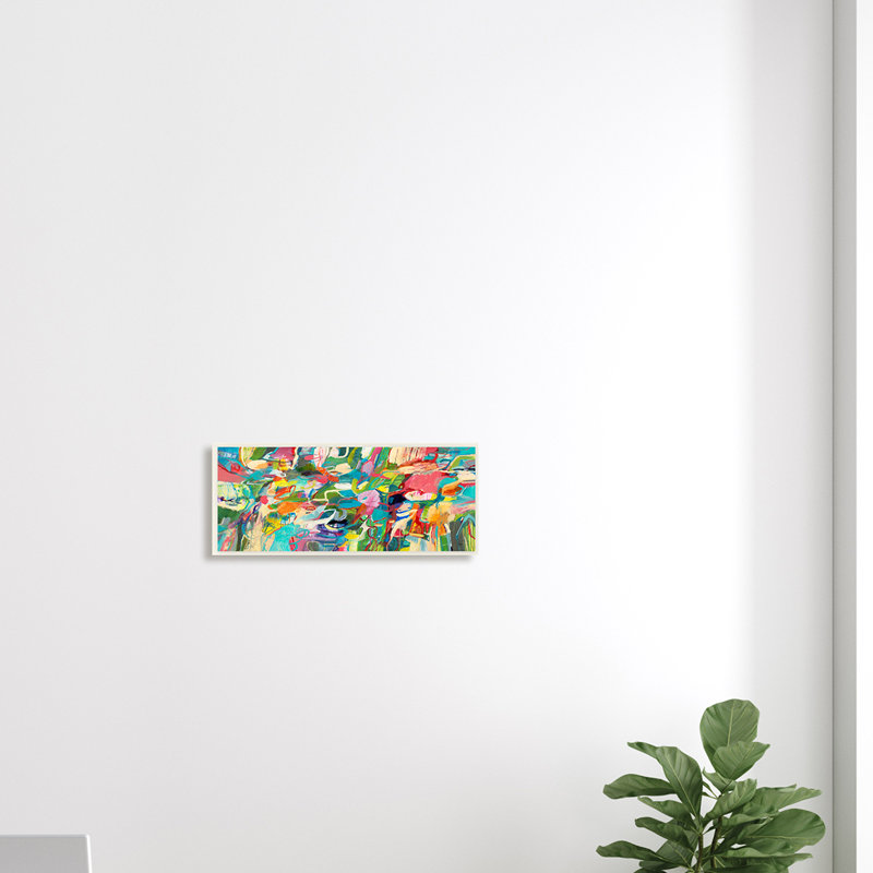 «Complex Playful ToneBright» - impression, H 7 po x l 17 po, Bois