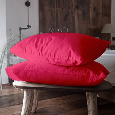 Paquet de 2 taies d'oreiller en microfibre avec fermeture à enveloppe, taies d'oreiller respirantes infroissables et résistantes aux taches