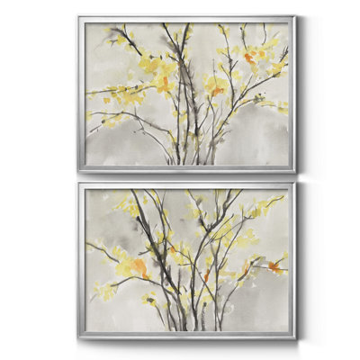 Blissful Elegance I - ensemble de 2 peintures encadrées