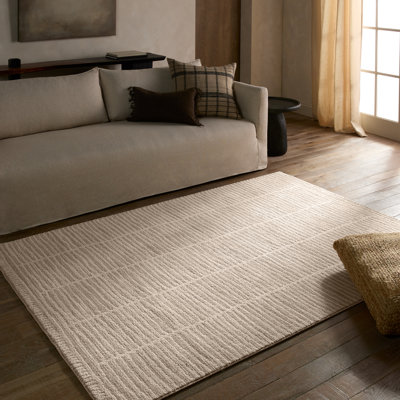 Tapis brun clair / taupe Vibe par Union Rustic Loehrke