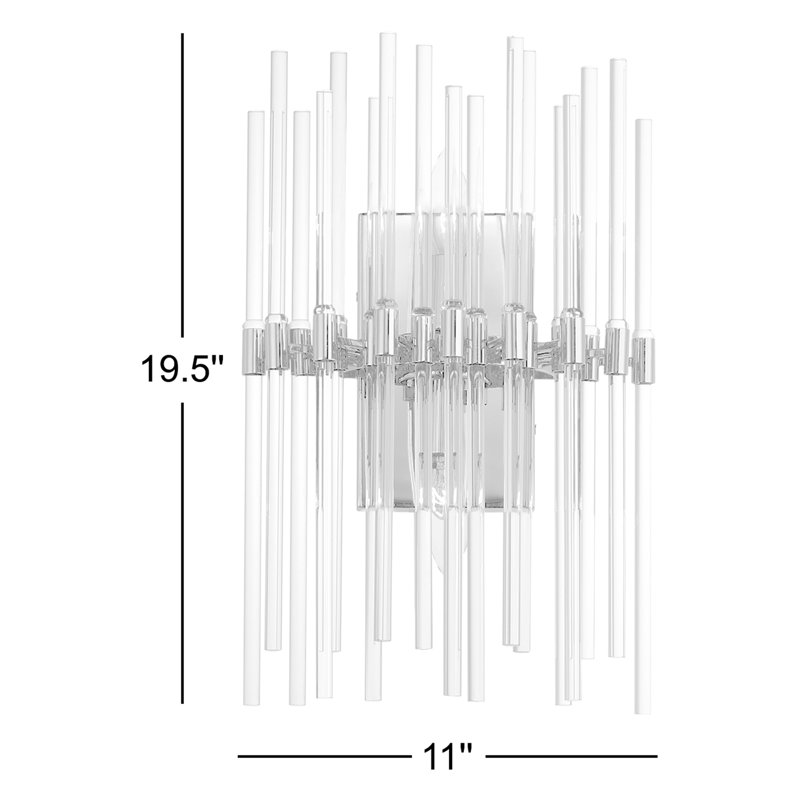 Sardor Flush Mounted Sconce, Polished Nickel