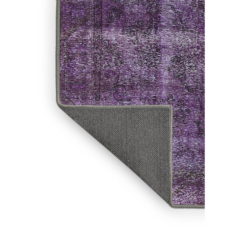 Tapis mauve à motif abstrait Hubble, Rectangle 4 pi x 6 pi