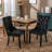 20" H Velvet Upholstered Oak Parsons Chair-1427193251
