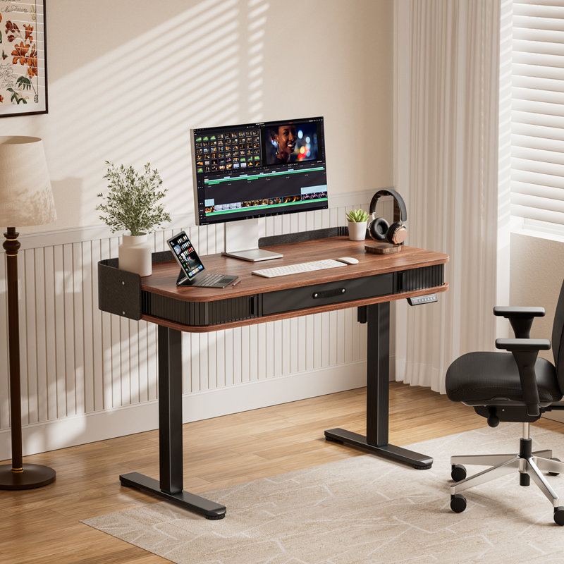 Marshun+48''+W+Height+Adjustable+Rectangle+Electric+Standing+Computer ...