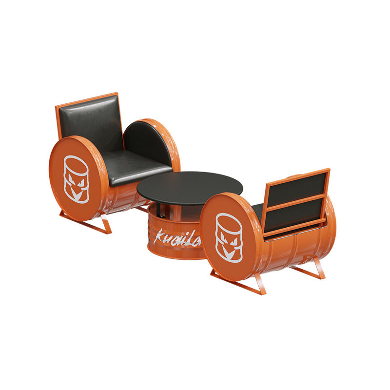 Ensemble de salle à manger pour table basse en fer Leisure L 27,56 po x l 27,56 po