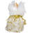 Kurt Adler 10-Light 9-Inch White Angel Treetop