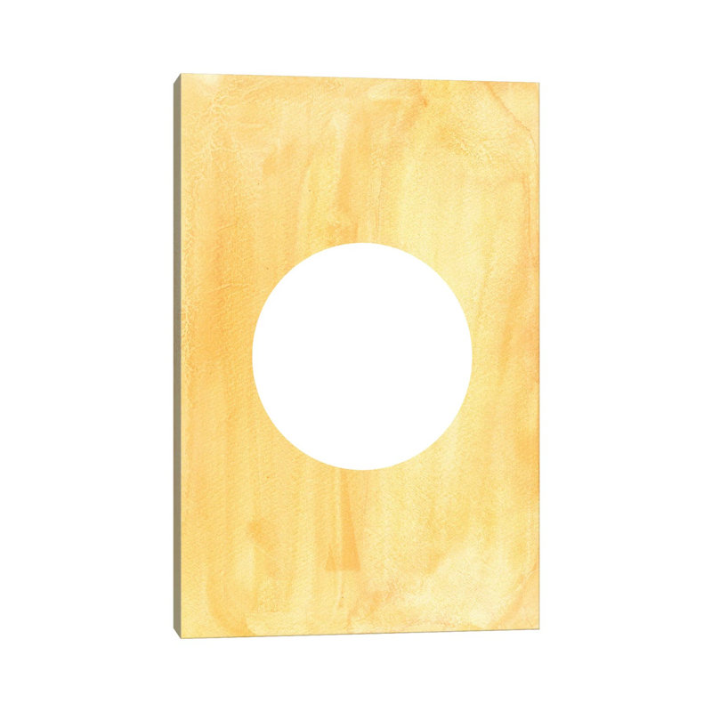 Mellow Yellow Sun - Painting on Canvas, 101.6cm H x 66.04cm W x 3.81cm D, Wrapped Canvas