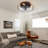 Rattew 3-Blade 18'' Industrial Style Caged Ceiling Fan Light-1269993988