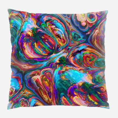 Coussin décoratif transparent