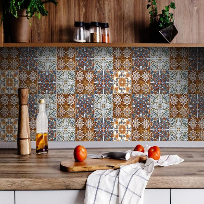 Carreau de mosaïque auto-adhésif en vinyle Rustico, H 6 po x l 6 po x P 0,1 po
