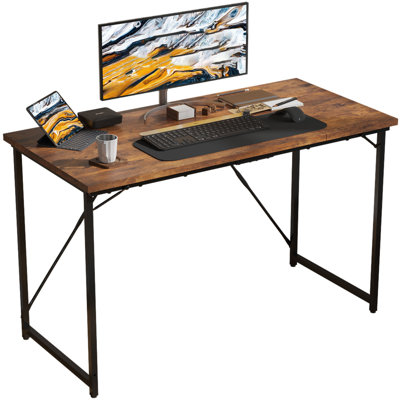 Cartee Computer Desk 80cm Writing Desk Brown Office Desk