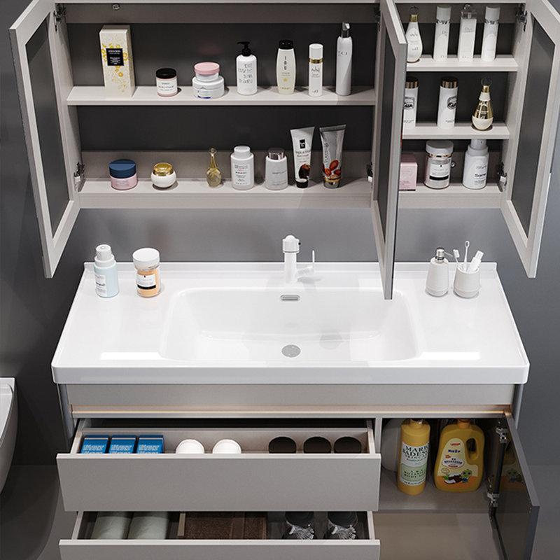 Nordic style simple bathroom cabinet