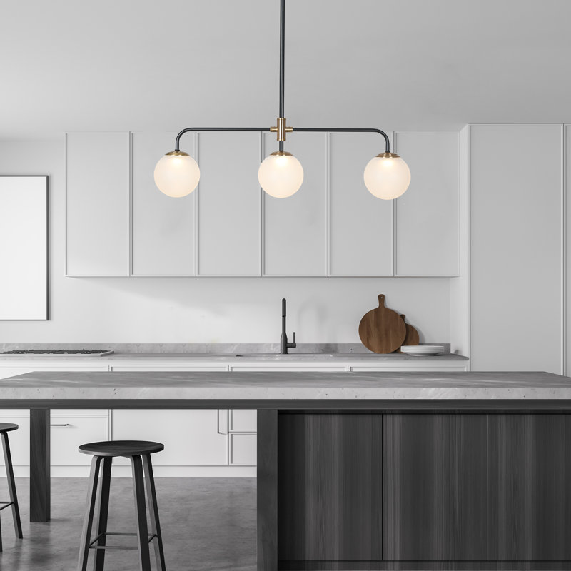 Dennell 3 - Light Kitchen Island Linear LED Pendant