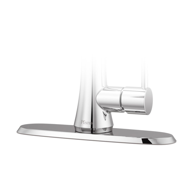 Pfister Deckplate For Pfirst Series Single Handle Pull Down Kitchen Faucet, Polished Chrome
