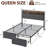 Bed Frame With Headboard, USB & Type-C Charging Station-401009251