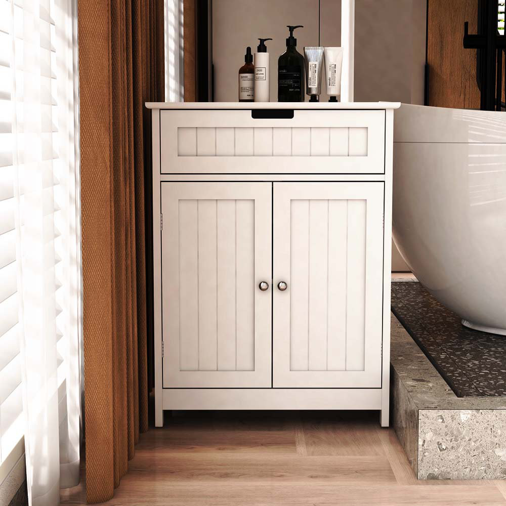 Lark Manor Ailynn - Drawer 2 - Door Accent Cabinet, White/Black & Reviews