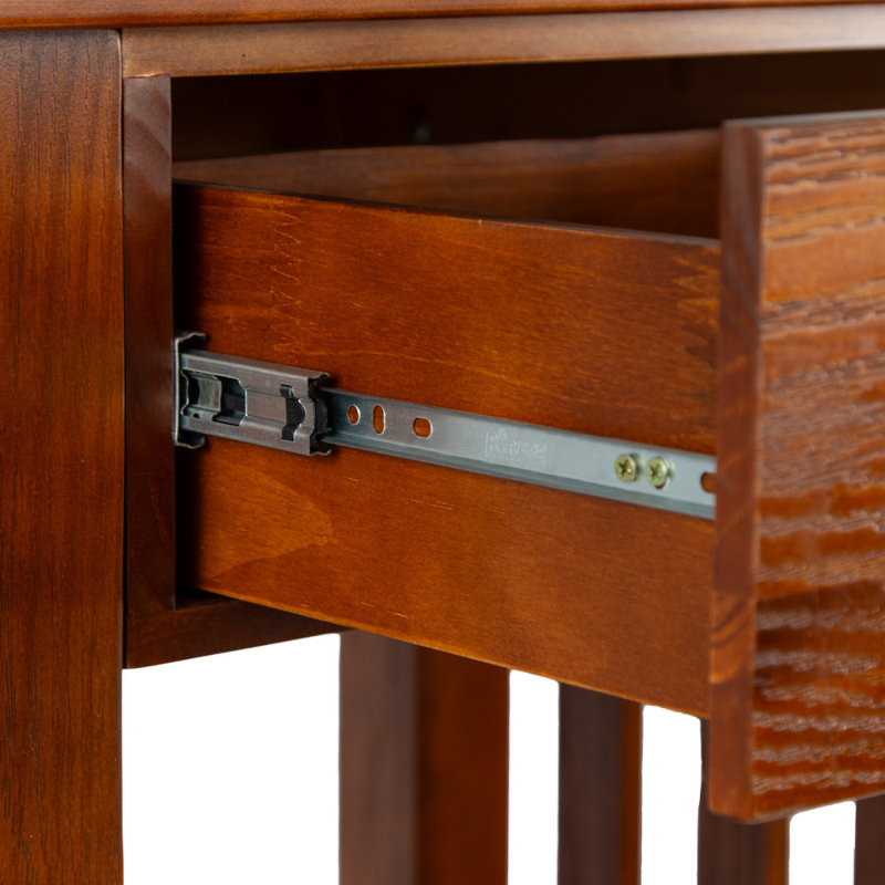 Mission Solid + Manufactured Wood Side Table, Brown