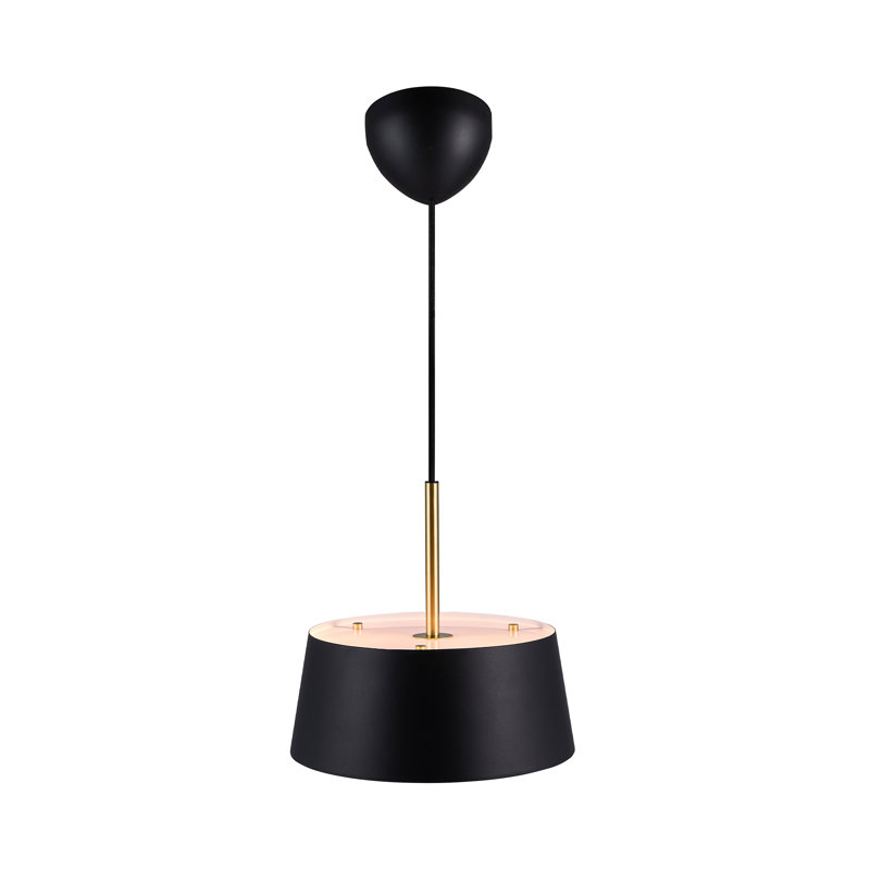 Clasi 1 - Light Black Shaded Pendant, 26.5cm H x 29cm W x 29cm D