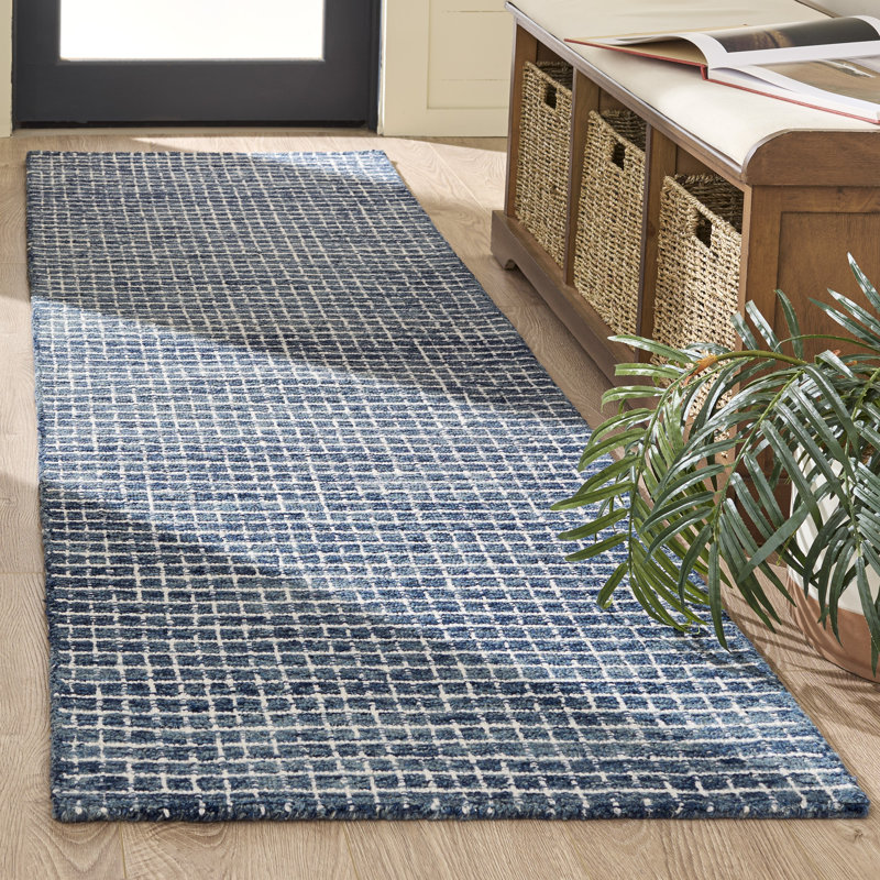 Metro 809 Hand Tufted 80% Wool; 20% Cotton Geometric Rug, 2'-3" X 8'-0" Runner