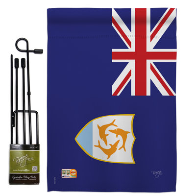 Double Sided 18.5'' H x 13'' W Polyester Flag Set
