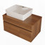 Petit meuble-lavabo flottant simple 31,5 pouces avec lavabo-637900433