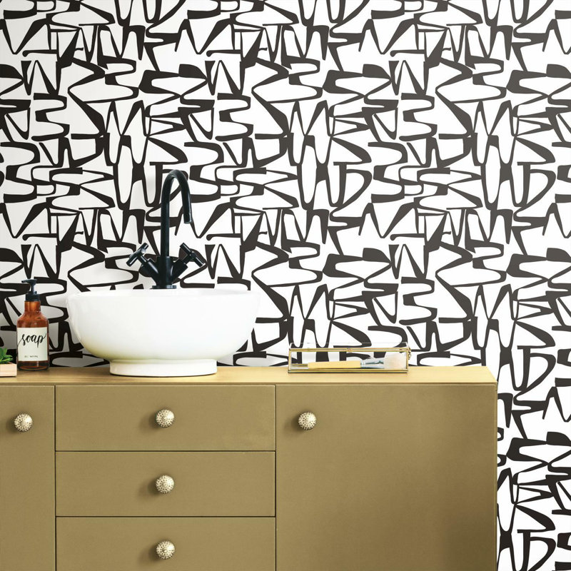 Rouleau de papier peint adhésif L 18,9 pi x l 18 po Enigmatic