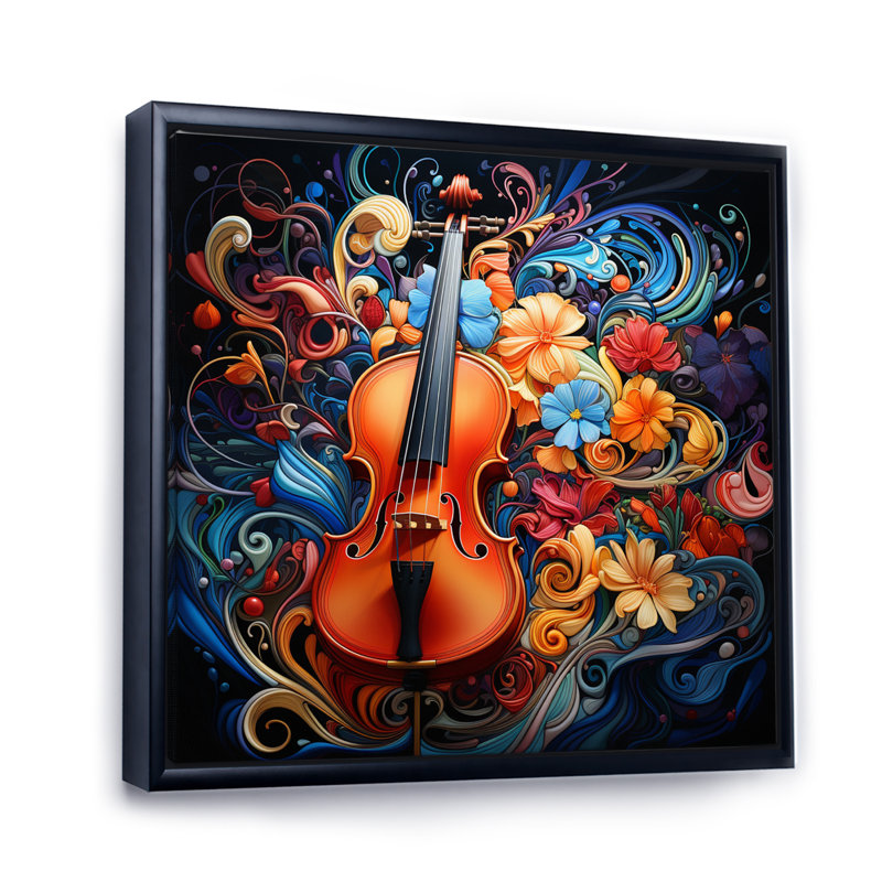 Opt Symphony Symphony - impression, H 16 po x l 16 po x P 1 po, Cadre flottant noir
