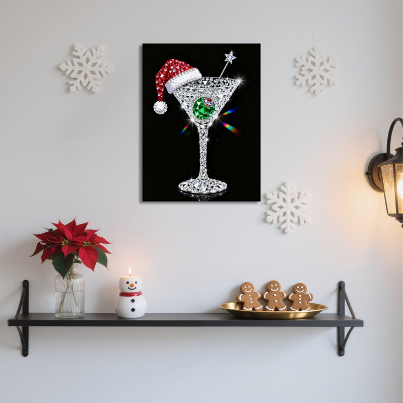 Art mural Martini, 18" H x 12" W