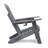 Folding Outdoor Adirondack Chair, HDPE All-Weather Fire Pit Chair, Ergonomic Design Patio Lawn Chair For Outside Deck Garden Backyard Balcony