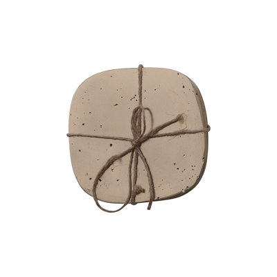 Pocked Aluminum Square Coasters