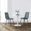 Chaise d'appoint en velours capitonné Steller-1900230263