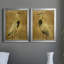 «Gold Crane at Dusk I», ensemble de 2 reproductions d'art sur toiles-2016653014-2092483606-2092483602