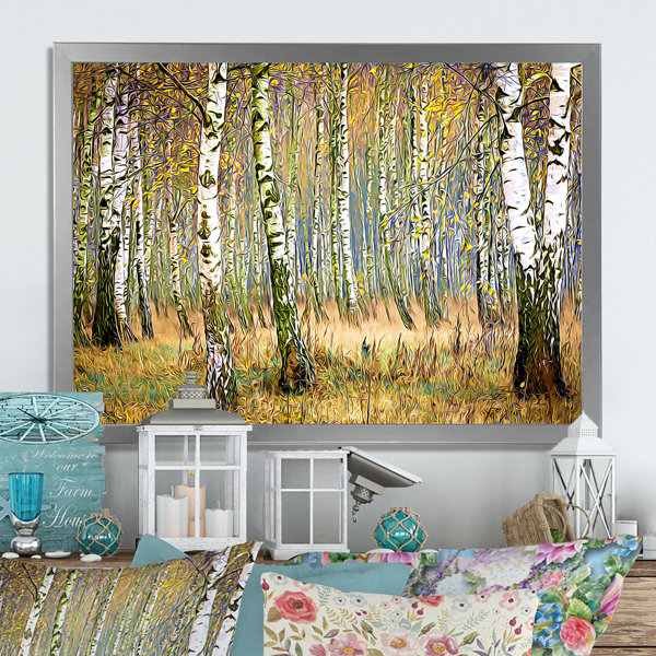 Millwood Pines Autumn Birch Forest Art II On Canvas Print - Wayfair Canada