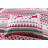 Christmas Snowflake Rustic Polyester Striped Quilt-673046813