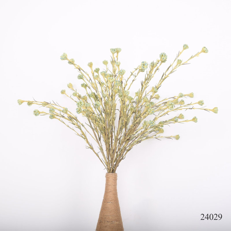 Artificial Wildflower Floral Arrangement With Long Stems For Vase Filler Table Decoration Home Decor, Blue