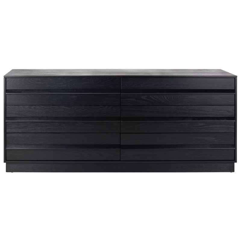 Deirdra 6 - Drawer Dresser, Black