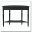 Half Moon Console Table with Drawer & Shelf-1760925157