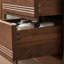 Commode d'appoint multifonctionnelle en bois massif