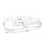 Causeuse-coussin modulaire en cuir véritable kaki-129162939