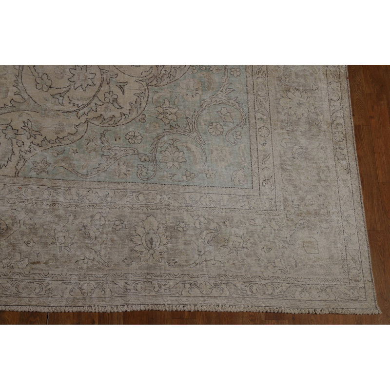 Tapis traditionnel rétro en laine 9 x 13