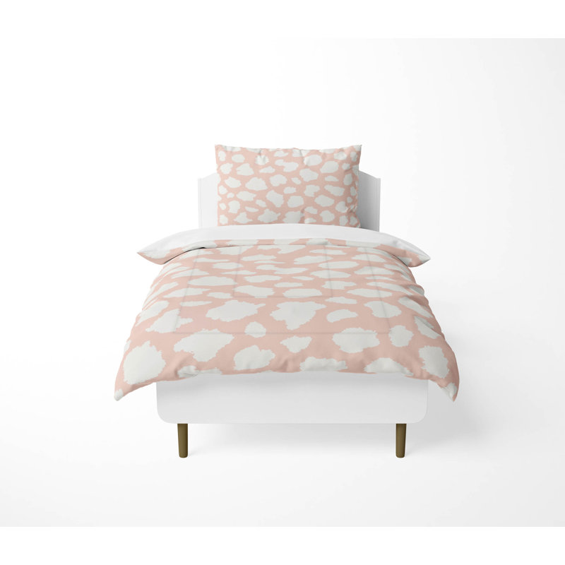 Ensemble d'édredon léger Animal Spot, Rose