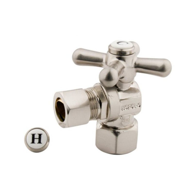 Decorative Quarter Turn Valves, Polished Brass
