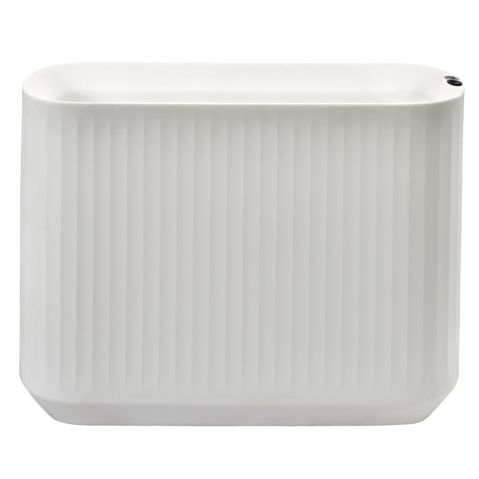 Mod Self Watering Plant Box, Alpine White, 40" x 14" x 30"H - Privacy Planter Wall