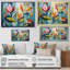 Green Mid Century Mod Nature II, reproduction d'art sur toile-743441882-772086259-772086264