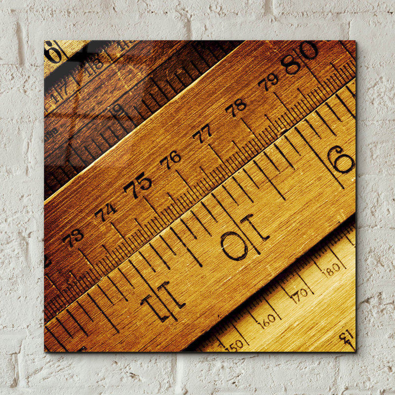  «Lovely Old Rulers» par Tom Quartermaine, art mural en verre acrylique, 12 po x 12 po
