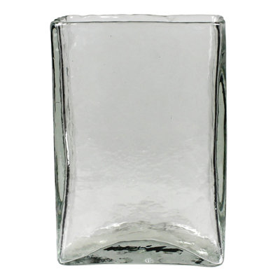 Vase rectangulaire, verre