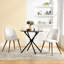 Ensemble de table de salle à manger 3 pièces 31,5 po avec 2 chaises rembourrées Maycel-1379342604-1379342607