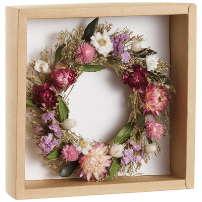 6.5"strawflower/statice Wreath