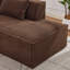 Canapé modulaire en velours côtelé à compression en L 92 po, canapé rembourré doux et désossé moderne avec jeté, aucun assemblage requis pour le salon-126421462-126421467